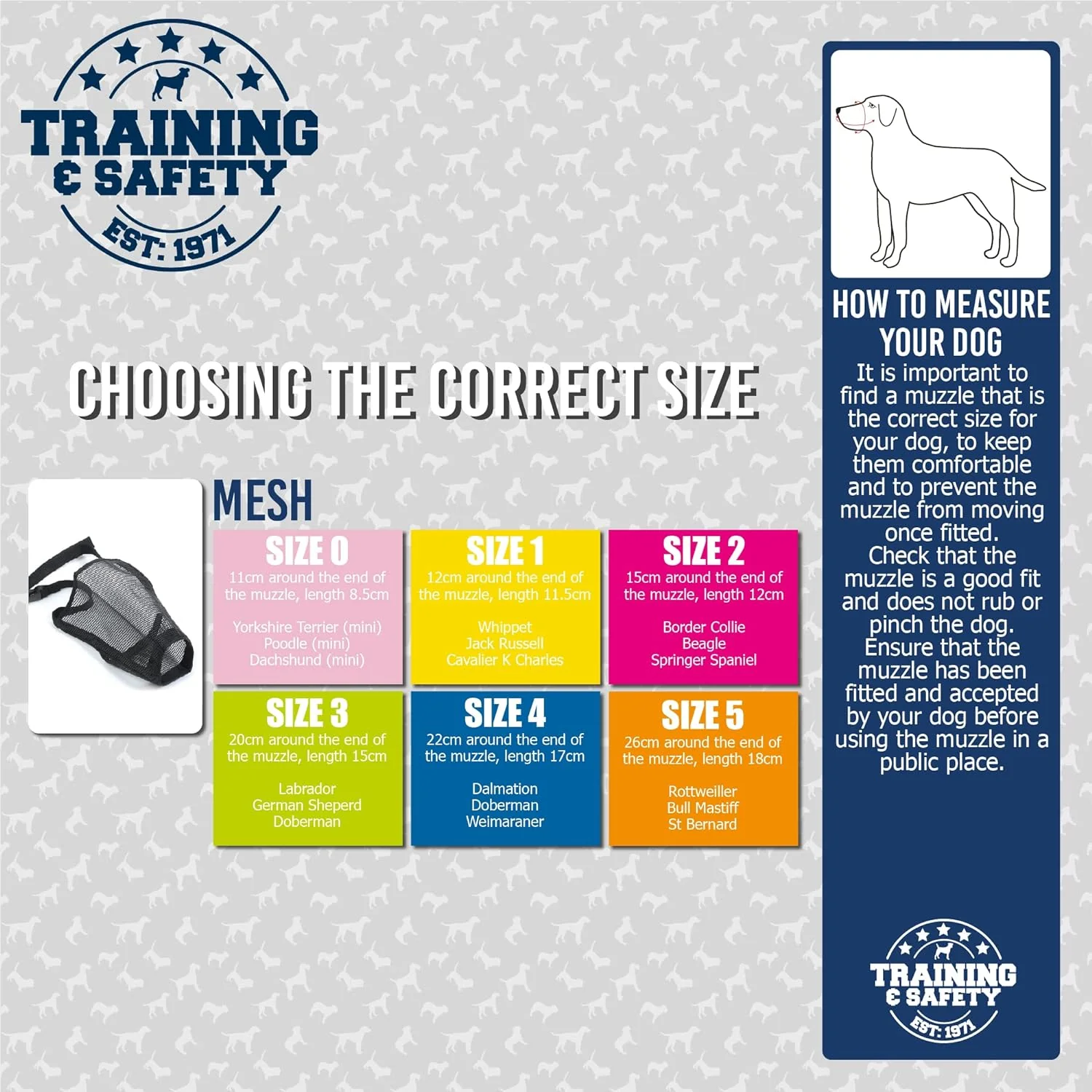 Ancol Nylon Mesh Dog Muzzle in Black - Image 3