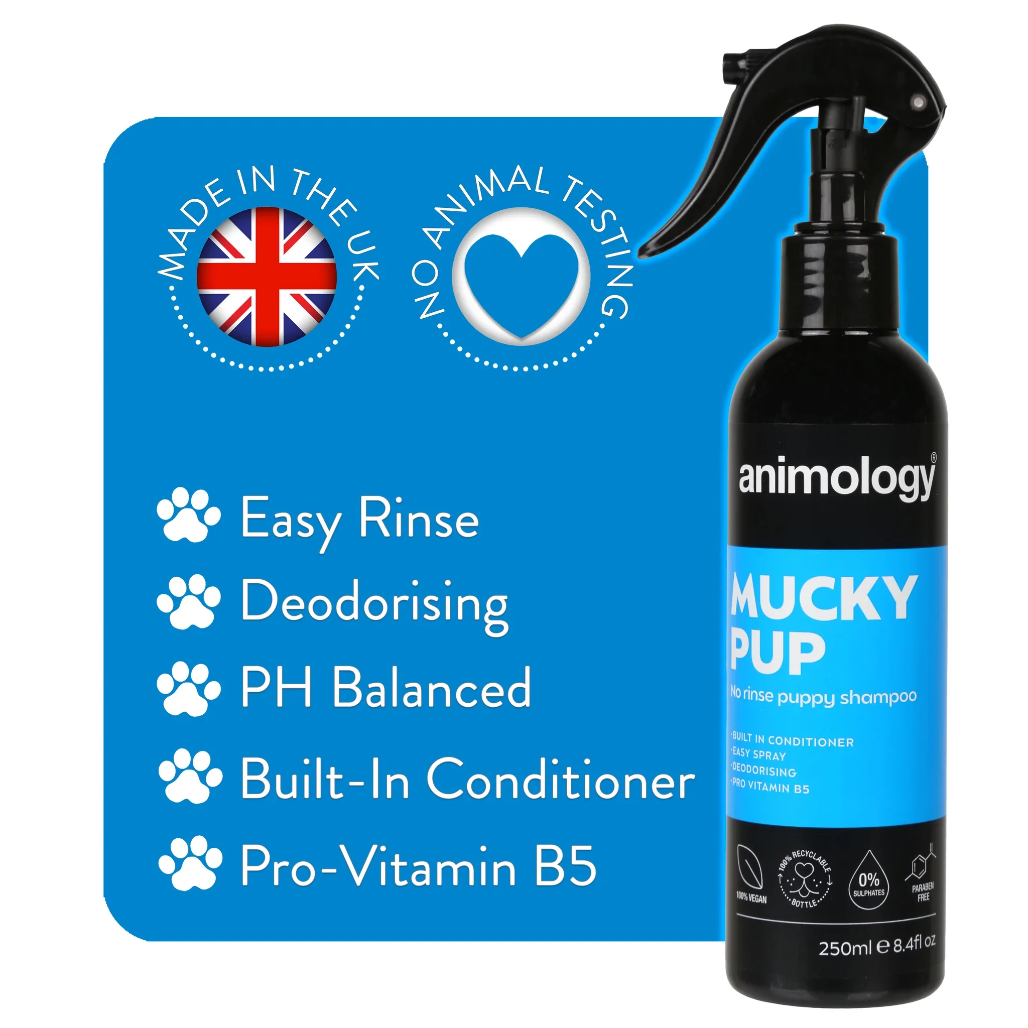 Animology Mucky Pup No Rinse Puppy Shampoo - Image 3