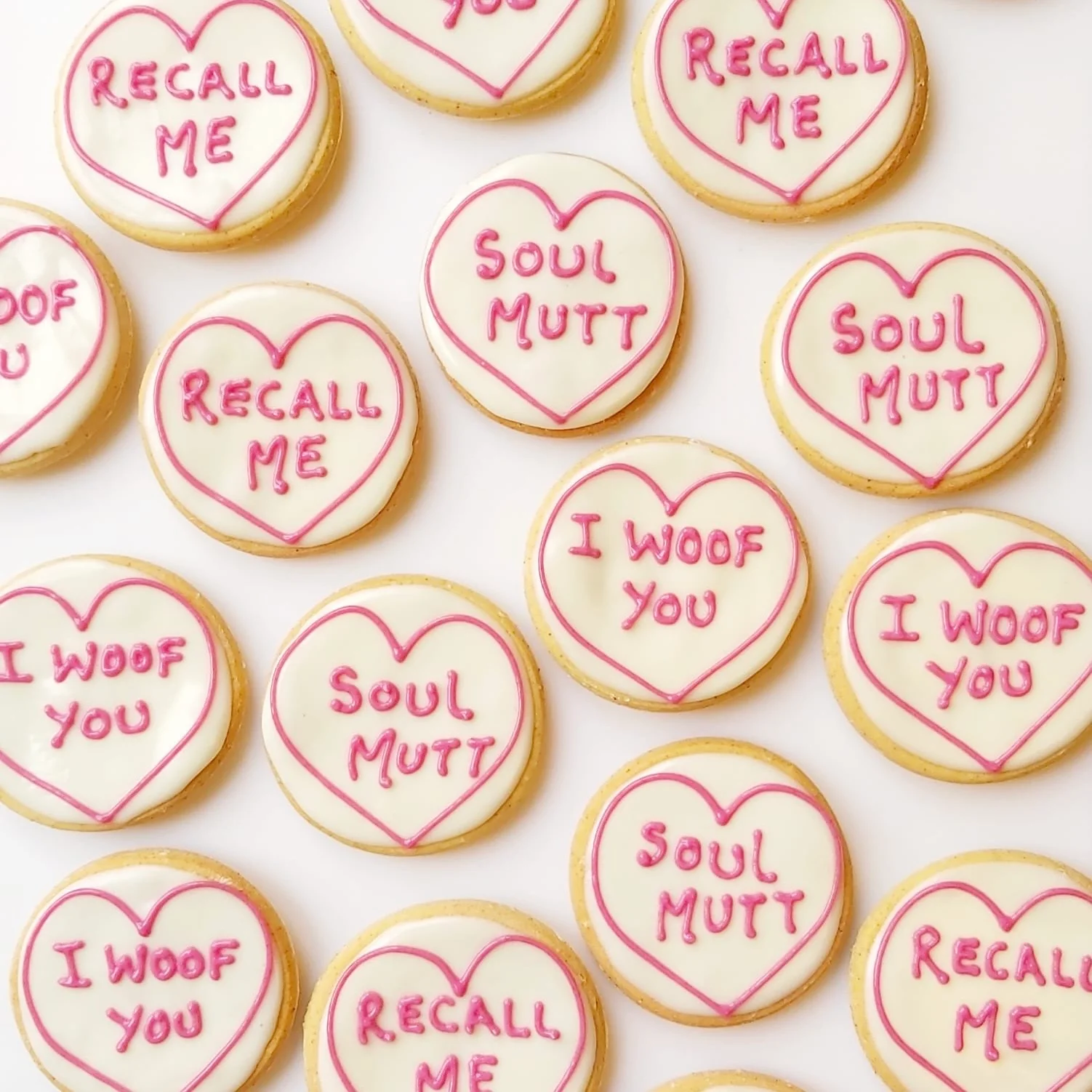 Handmade Love Heart Biscuits for Dogs - Image 3