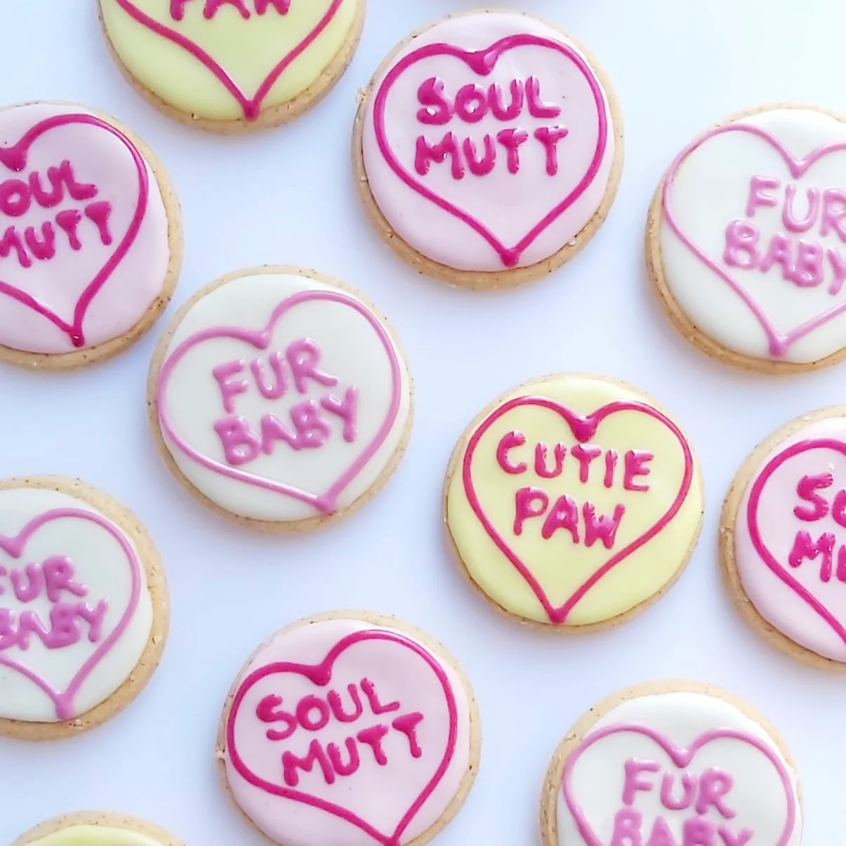 Handmade Love Heart Biscuits for Dogs - Image 6