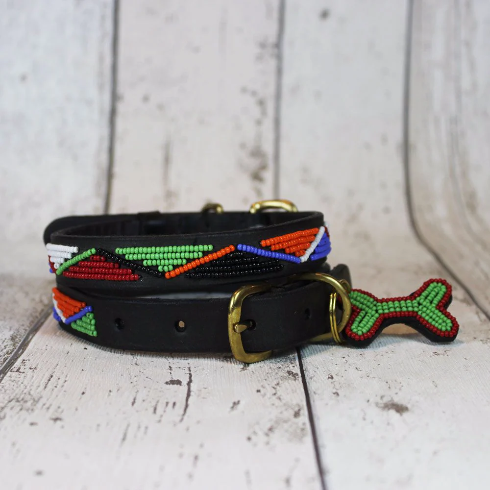 Kenyan Beaded Dog Collar - Image 4