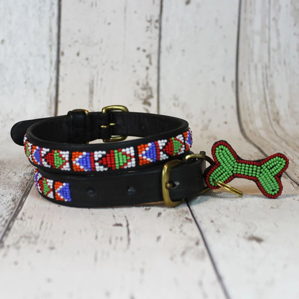 Kenyan Beaded Dog Collar - Image 5