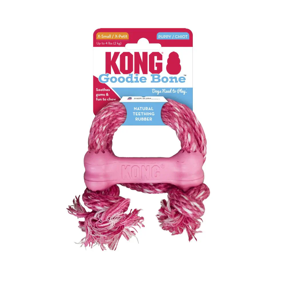 Kong Puppy Goodie Bone with Rope - Image 4