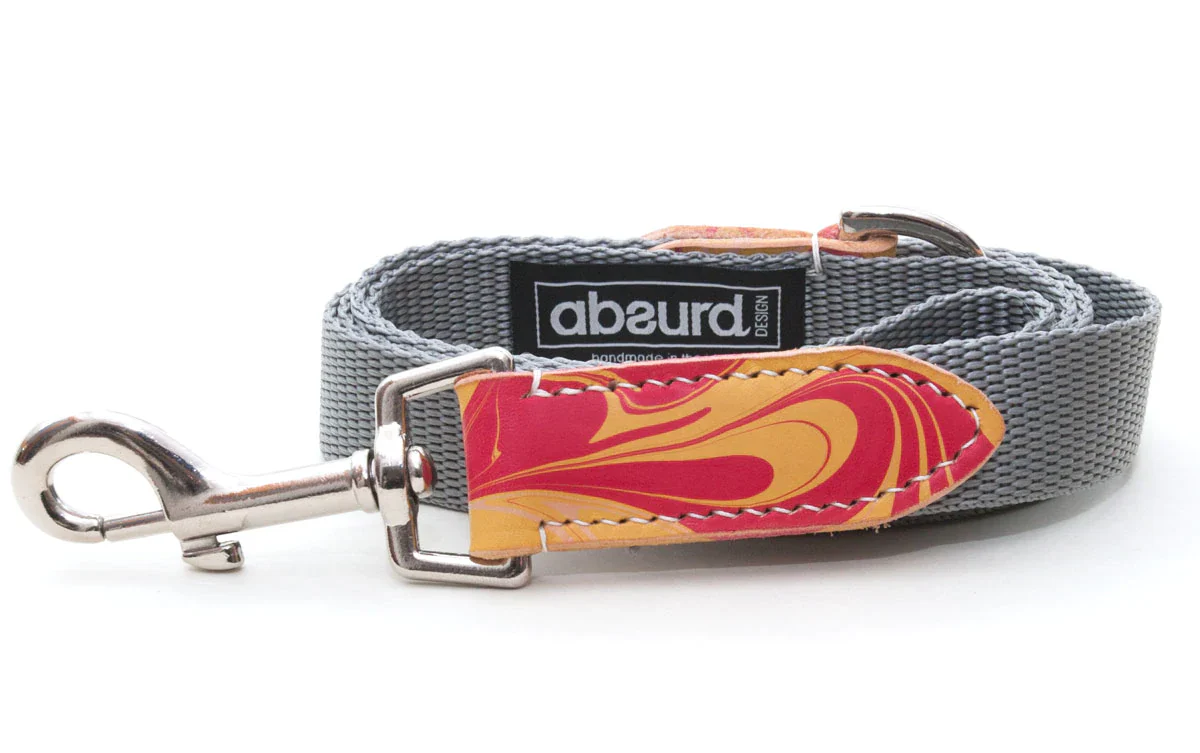 Patterned Leather Dog Leads - Image 3