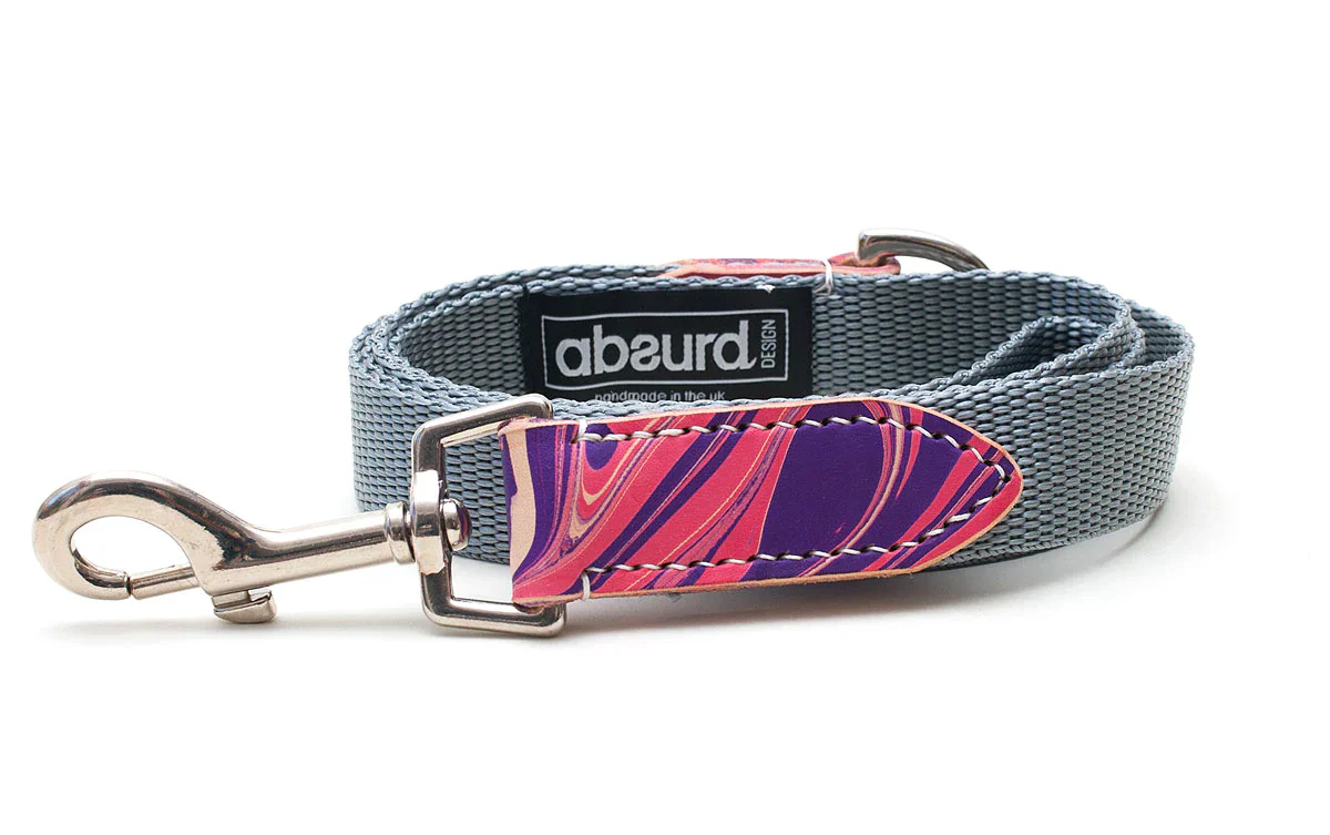 Patterned Leather Dog Leads - Image 5