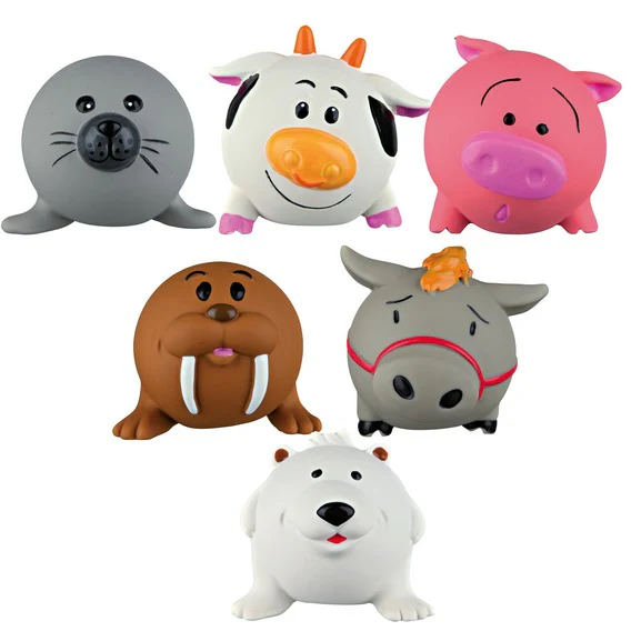 Squeaky Latex Animal Toy Dog Balls - Image 4