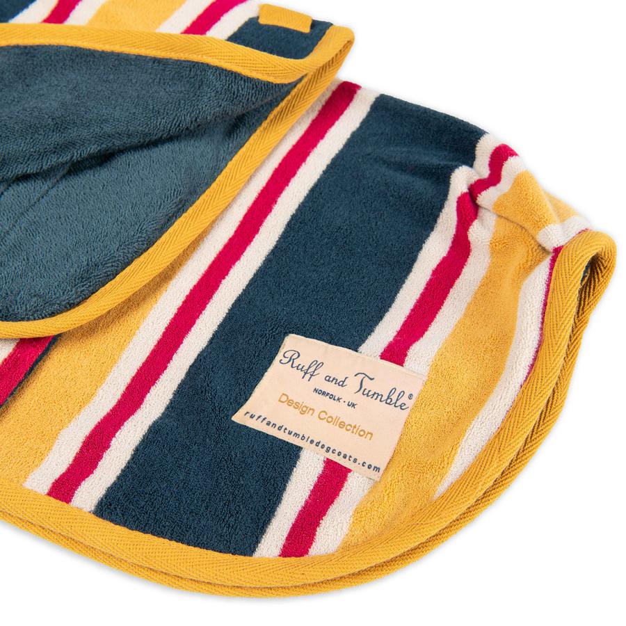 Ruff and Tumble Dog Drying Coat - Beach Stripe - Image 3