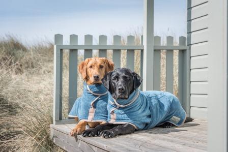 Ruff and Tumble Dog Drying Coat - Sandringham Blue - Image 5
